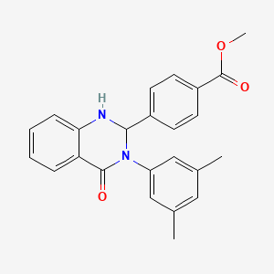 methyl 4-[3-(3,5-dimethylphenyl)-4-oxo-1,2,3,4-tetrahydro-2-quinazolinyl]benzoate