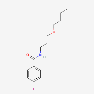 N-(3-butoxypropyl)-4-fluorobenzamide