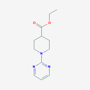 molecular formula C12H17N3O2 B039830 Ethyl 1-pyrimidin-2-yl-piperidine-4-carboxylate CAS No. 111247-60-0
