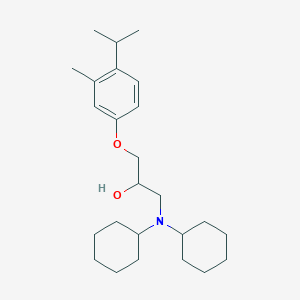 1-(Dicyclohexylamino)-3-(3-methyl-4-propan-2-ylphenoxy)propan-2-ol