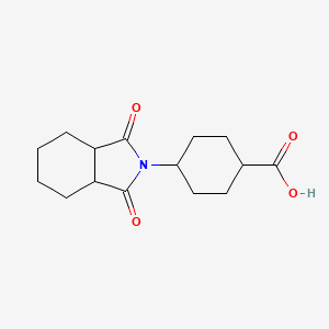 molecular formula C15H21NO4 B3983014 4-(1,3-dioxooctahydro-2H-isoindol-2-yl)cyclohexanecarboxylic acid 