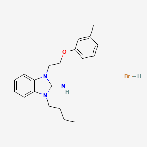 1-butyl-3-[2-(3-methylphenoxy)ethyl]-1,3-dihydro-2H-benzimidazol-2-imine hydrobromide