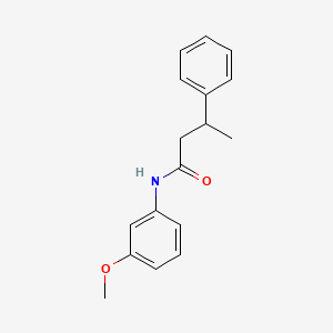 molecular formula C17H19NO2 B3983046 N-(3-methoxyphenyl)-3-phenylbutanamide 