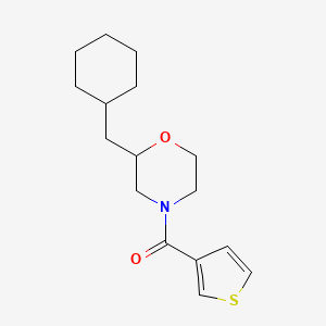 2-(cyclohexylmethyl)-4-(3-thienylcarbonyl)morpholine