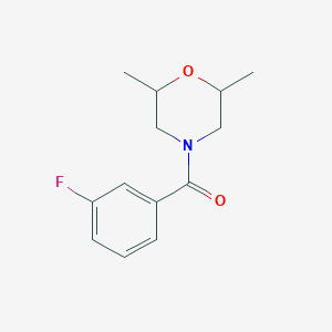 4-(3-fluorobenzoyl)-2,6-dimethylmorpholine