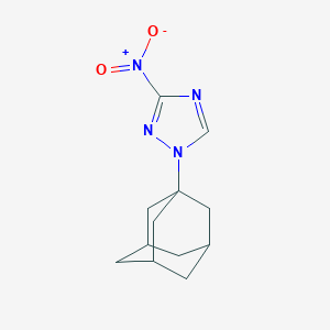 molecular formula C12H16N4O2 B398313 1-(1-Adamantyl)-3-nitro-1,2,4-triazole CAS No. 147917-48-4