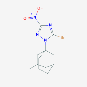 molecular formula C12H15BrN4O2 B398315 1-(1-adamantyl)-5-bromo-3-nitro-1H-1,2,4-triazole 