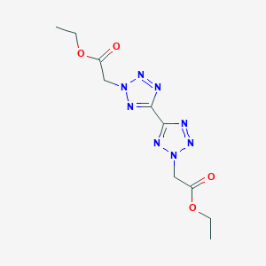 molecular formula C10H14N8O4 B398316 5,5'-bis[2-(2-ethoxy-2-oxoethyl)-2H-tetraazole] 