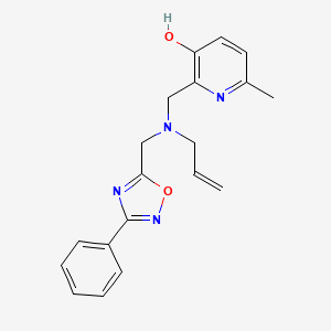 2-({allyl[(3-phenyl-1,2,4-oxadiazol-5-yl)methyl]amino}methyl)-6-methylpyridin-3-ol