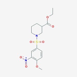 Ethyl 1-[(4-methoxy-3-nitrophenyl)sulfonyl]piperidine-3-carboxylate