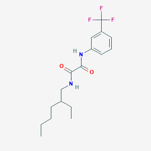 molecular formula C17H23F3N2O2 B3983309 N-(2-ethylhexyl)-N'-[3-(trifluoromethyl)phenyl]ethanediamide 