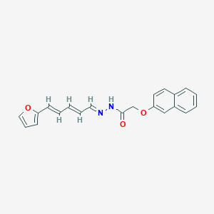 N'-[5-(2-furyl)-2,4-pentadienylidene]-2-(2-naphthyloxy)acetohydrazide