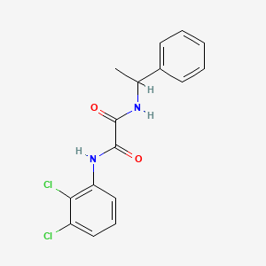 molecular formula C16H14Cl2N2O2 B3983351 N-(2,3-dichlorophenyl)-N'-(1-phenylethyl)ethanediamide 