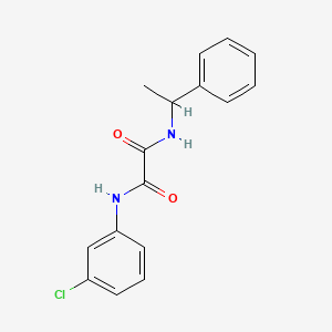 N-(3-chlorophenyl)-N'-(1-phenylethyl)ethanediamide