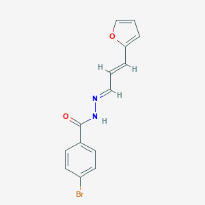 4-bromo-N'-[3-(2-furyl)-2-propenylidene]benzohydrazide