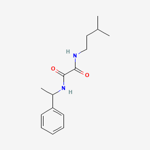 molecular formula C15H22N2O2 B3983416 N-(3-methylbutyl)-N'-(1-phenylethyl)ethanediamide 