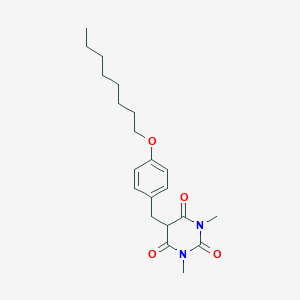 1,3-dimethyl-5-[4-(octyloxy)benzyl]-2,4,6(1H,3H,5H)-pyrimidinetrione