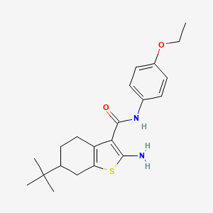 2-amino-6-tert-butyl-N-(4-ethoxyphenyl)-4,5,6,7-tetrahydro-1-benzothiophene-3-carboxamide