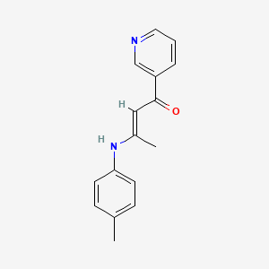 3-[(4-methylphenyl)amino]-1-(3-pyridinyl)-2-buten-1-one