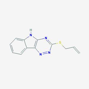 molecular formula C12H10N4S B398351 3-(prop-2-en-1-ylsulfanyl)-5H-[1,2,4]triazino[5,6-b]indole CAS No. 73718-25-9