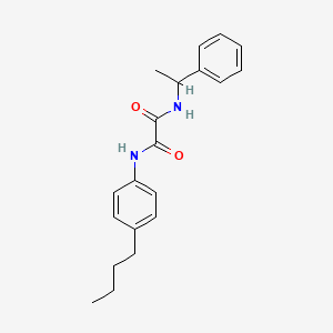 molecular formula C20H24N2O2 B3983561 N-(4-butylphenyl)-N'-(1-phenylethyl)ethanediamide 