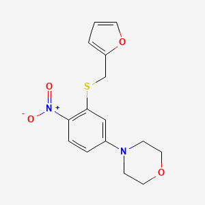 4-(3-{[(FURAN-2-YL)METHYL]SULFANYL}-4-NITROPHENYL)MORPHOLINE