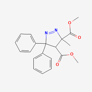 molecular formula C20H20N2O4 B3983596 dimethyl 3-methyl-5,5-diphenyl-4,5-dihydro-3H-pyrazole-3,4-dicarboxylate CAS No. 94545-91-2