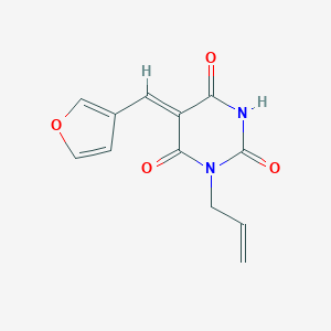 1-allyl-5-(3-furylmethylene)-2,4,6(1H,3H,5H)-pyrimidinetrione