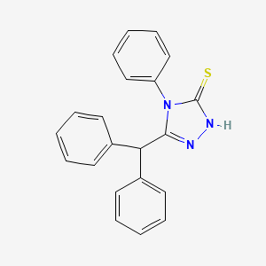 molecular formula C21H17N3S B3983664 5-(diphenylmethyl)-4-phenyl-2,4-dihydro-3H-1,2,4-triazole-3-thione 