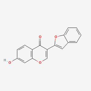 molecular formula C17H10O4 B3983675 3-(1-benzofuran-2-yl)-7-hydroxy-4H-chromen-4-one 