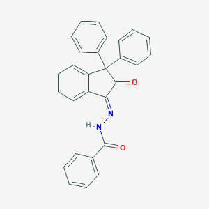 molecular formula C28H20N2O2 B398373 N'-(2-oxo-3,3-diphenyl-2,3-dihydro-1H-inden-1-ylidene)benzohydrazide 