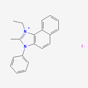 molecular formula C20H19IN2 B3983766 1-ethyl-2-methyl-3-phenyl-1H-naphtho[1,2-d]imidazol-3-ium iodide 