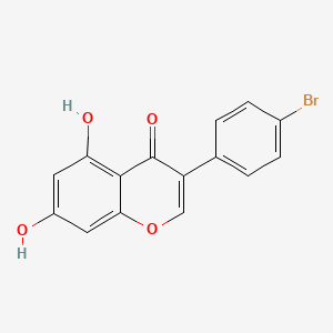 molecular formula C15H9BrO4 B3983795 3-(4-bromophenyl)-5,7-dihydroxy-4H-chromen-4-one 