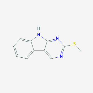 molecular formula C11H9N3S B398382 2-(methylsulfanyl)-9H-pyrimido[4,5-b]indole 