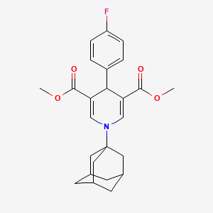 3,5-DIMETHYL 1-(ADAMANTAN-1-YL)-4-(4-FLUOROPHENYL)-1,4-DIHYDROPYRIDINE-3,5-DICARBOXYLATE