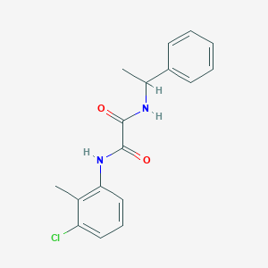 N-(3-chloro-2-methylphenyl)-N'-(1-phenylethyl)ethanediamide