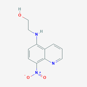 molecular formula C11H11N3O3 B398391 2-[(8-Nitroquinolin-5-yl)amino]ethanol 