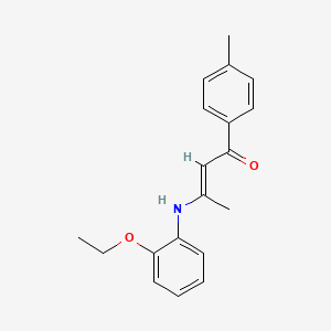 (E)-3-(2-ethoxyanilino)-1-(4-methylphenyl)but-2-en-1-one