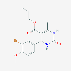 Propyl 4-(3-bromo-4-methoxyphenyl)-6-methyl-2-oxo-1,2,3,4-tetrahydropyrimidine-5-carboxylate