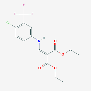 Diethyl 2-{[4-chloro-3-(trifluoromethyl)anilino]methylene}malonate
