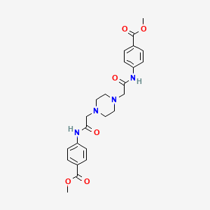 dimethyl 4,4'-{1,4-piperazinediylbis[(1-oxo-2,1-ethanediyl)imino]}dibenzoate