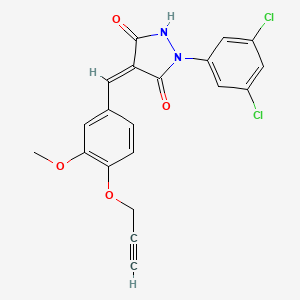 1-(3,5-dichlorophenyl)-4-[3-methoxy-4-(2-propyn-1-yloxy)benzylidene]-3,5-pyrazolidinedione