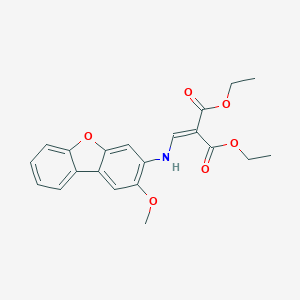 Diethyl 2-[[(2-methoxydibenzofuran-3-yl)amino]methylidene]propanedioate