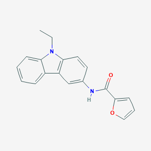 molecular formula C19H16N2O2 B398399 N-(9-ethyl-9H-carbazol-3-yl)furan-2-carboxamide 