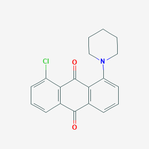 1-chloro-8-(1-piperidinyl)anthra-9,10-quinone