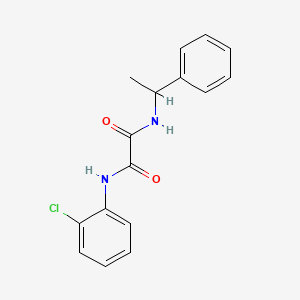 molecular formula C16H15ClN2O2 B3984055 N-(2-chlorophenyl)-N'-(1-phenylethyl)ethanediamide 