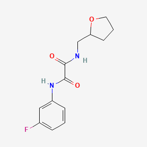 N-(3-fluorophenyl)-N'-(tetrahydro-2-furanylmethyl)ethanediamide