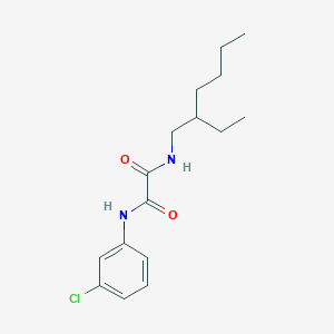 molecular formula C16H23ClN2O2 B3984084 N-(3-chlorophenyl)-N'-(2-ethylhexyl)ethanediamide 