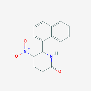 6-(Naphthalen-1-yl)-5-nitropiperidin-2-one