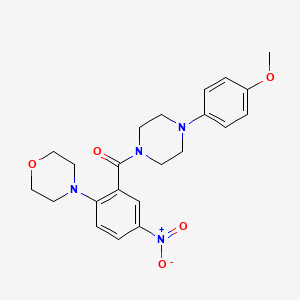 [4-(4-METHOXYPHENYL)PIPERAZINO](2-MORPHOLINO-5-NITROPHENYL)METHANONE